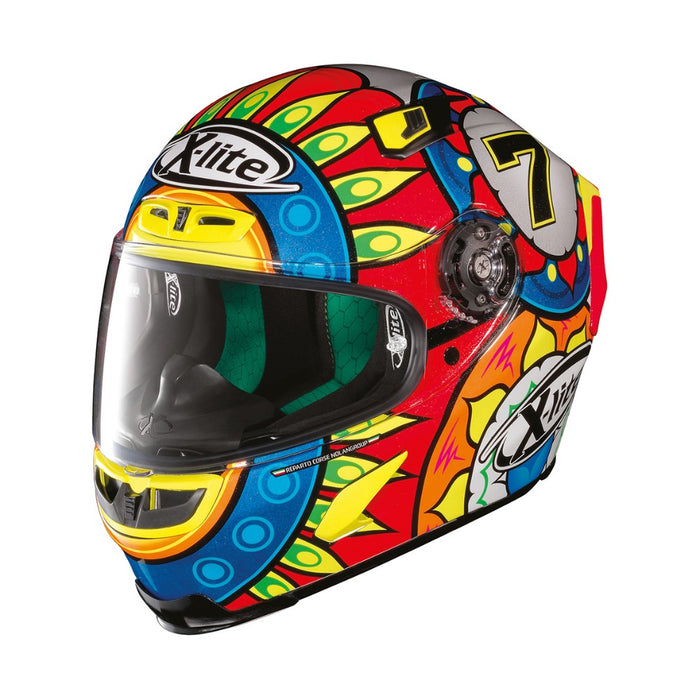 X-Lite X-803 REP Davies 1 Helmet - Yellow/Blue/Red XSM