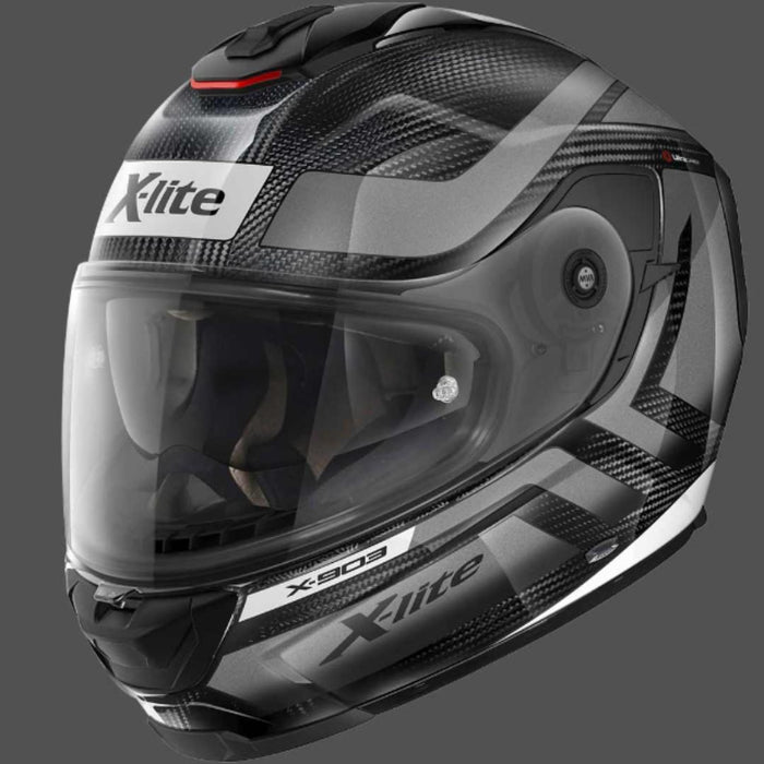X-lite X-903 Ultra Carbon N-Com 21 Airborn Helmet - White/Grey Large