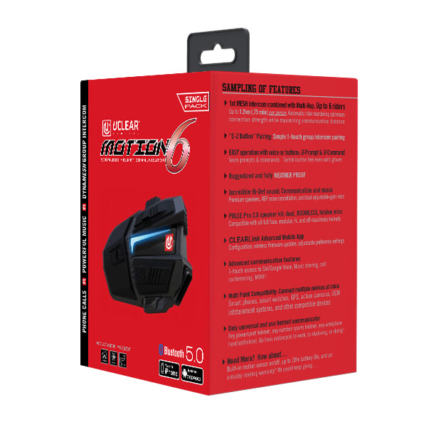 Uclear Motion 6 Bluetooth Audio System Single Pack