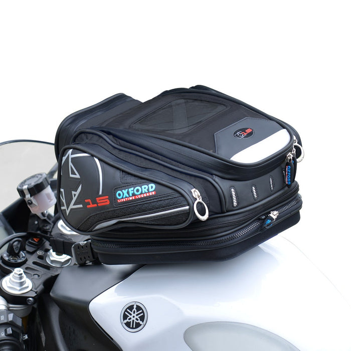 OXF X15 QR TANK BAG BLACK