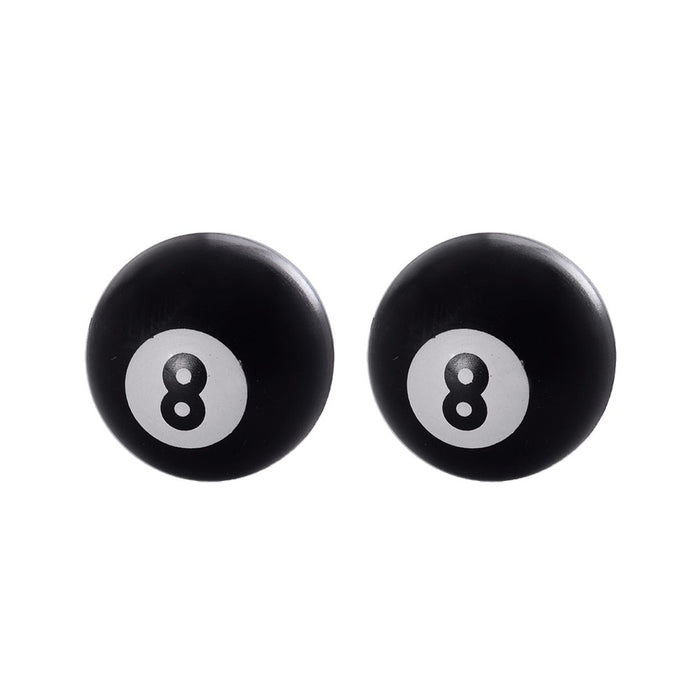 8 BALL VALVE CAPS BLACK