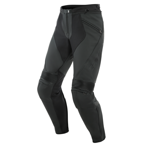 Pony 3 Perf. Leather Pants Black-Matt/50