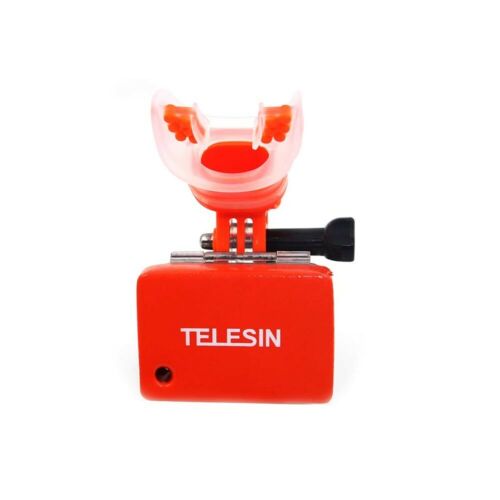 TELESIN Mouth Mount Surfing Skating Shoot Bite Mouthpiece Holder Adapter for GoPro