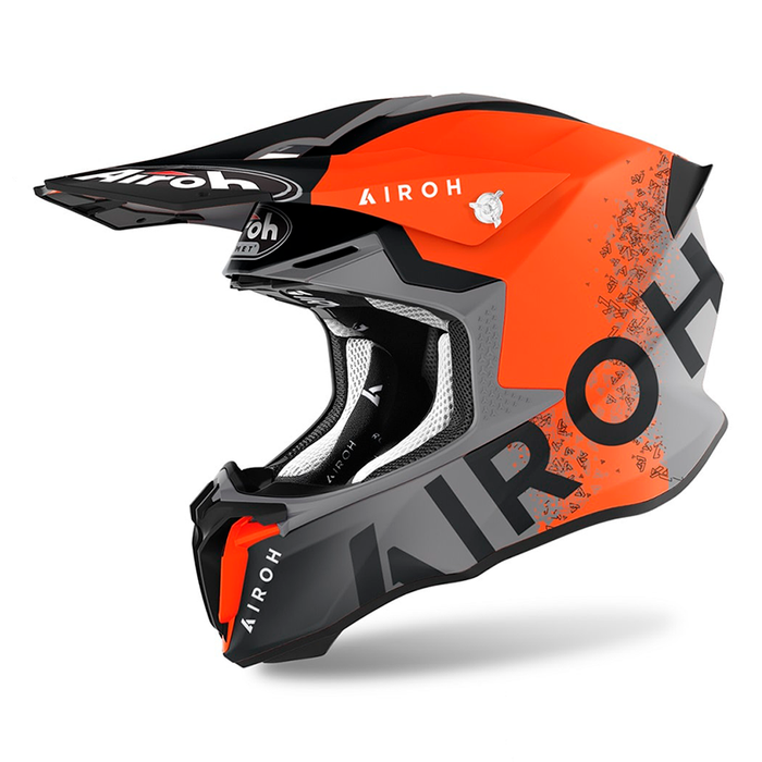 Airoh Twist 2.0 Bit Motorcycle Helmet - Orange Matte/XL
