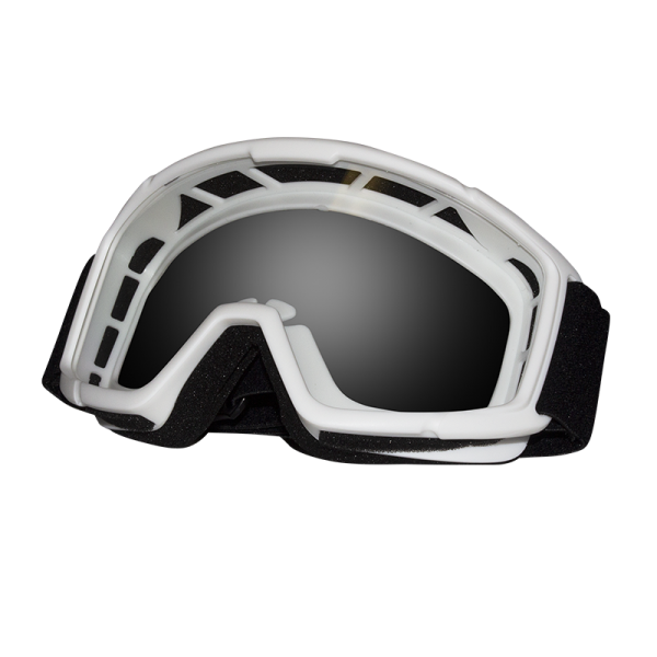 Zero T7101 Senior Mx Motorcycle Goggles  - White
